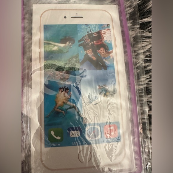 NWT - WATERPROOF PHONE POUCH (PURPLE) - Picture 7 of 7